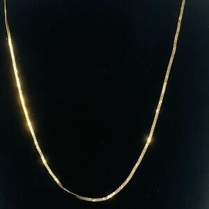 14k Italy Serpentine 20” Chain